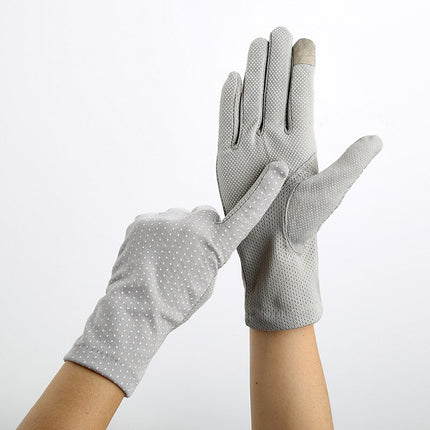 Women's Elegant Polka Dot Patterned Gloves - Wnkrs