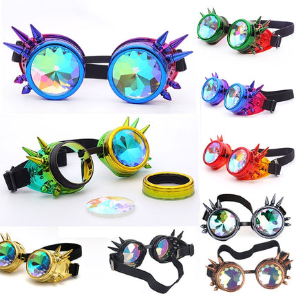 Kaleidoscope Design Rainbow Party Sunglasses - Wnkrs