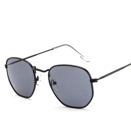 Unisex Fashion Mirror Hexagon Sunglasses - Wnkrs