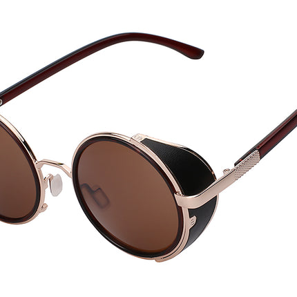 Retro Round Metal Sunglasses - Wnkrs