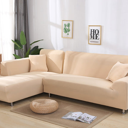 Tight Wrap Sofa Cover Elastic 2 Pieces Sofa Cover with L Style Piece Corner Sofa - Wnkrs