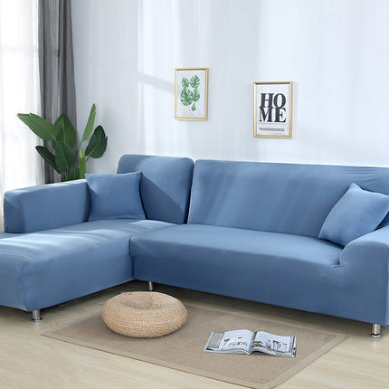 Tight Wrap Sofa Cover Elastic 2 Pieces Sofa Cover with L Style Piece Corner Sofa - Wnkrs