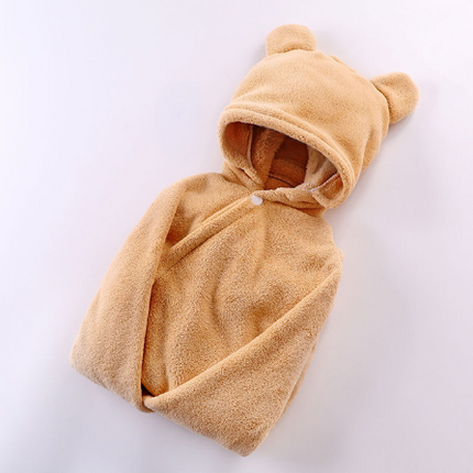 Cotton baby care hooded bath towel - Wnkrs