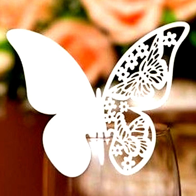 Butterfly Shaped Glass Tags - Wnkrs