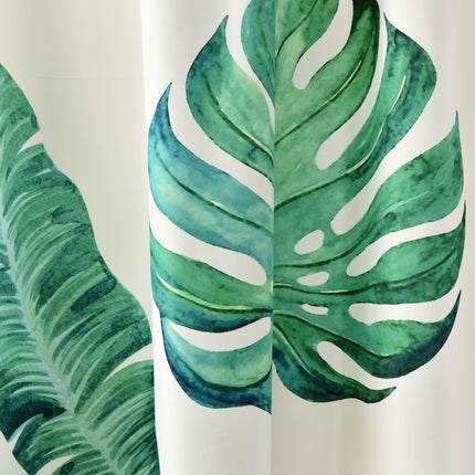 Banana leaf digital printing curtain - Wnkrs