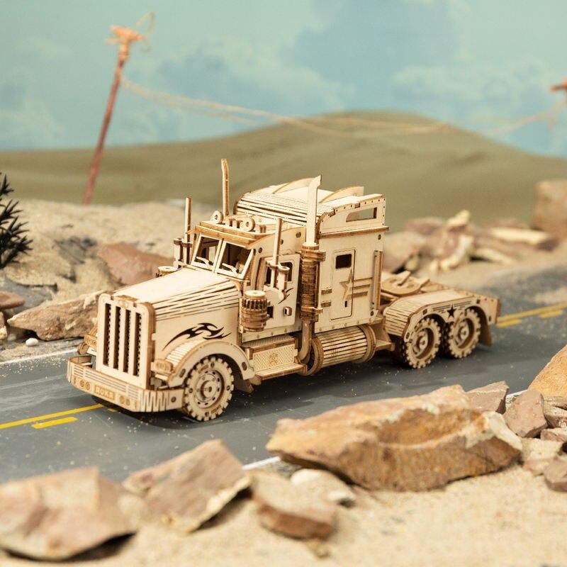 3D Wooden Puzzle Model Kit - Heavy Truck