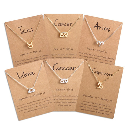 Women's Zodiac Sign Pendant Necklace - Wnkrs