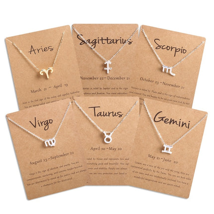 Women's Zodiac Sign Pendant Necklace - Wnkrs