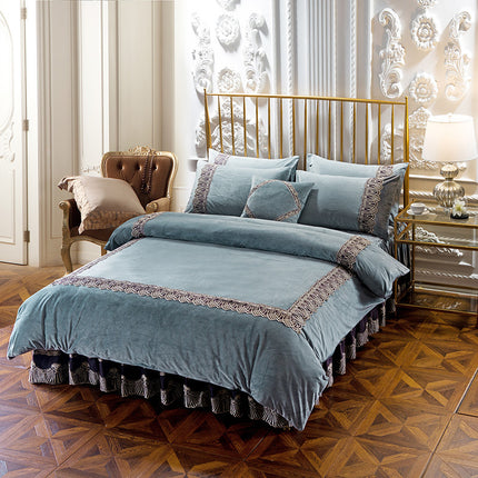 Four-piece thick crystal velvet - Wnkrs