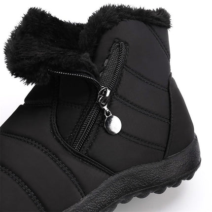 Women's Winter Quilted Fur Boots - Wnkrs