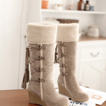 Women's Winter Fur-Trim Suede Boots - Wnkrs
