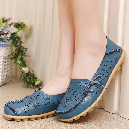 Women’s Casual Summer Breathable Leather Loafers - Wnkrs