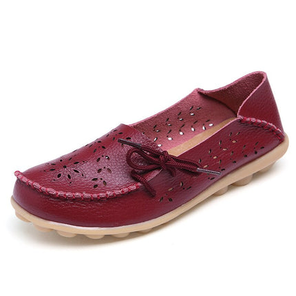 Women’s Casual Summer Breathable Leather Loafers - Wnkrs