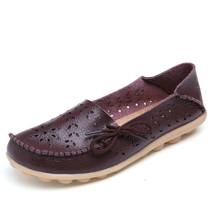 Women’s Casual Summer Breathable Leather Loafers - Wnkrs