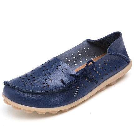 Women’s Casual Summer Breathable Leather Loafers - Wnkrs