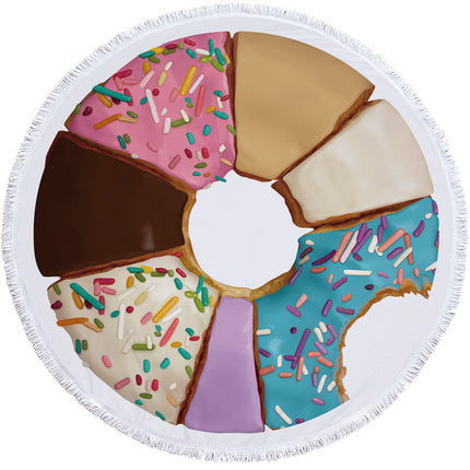 Round printed beach towel - Wnkrs