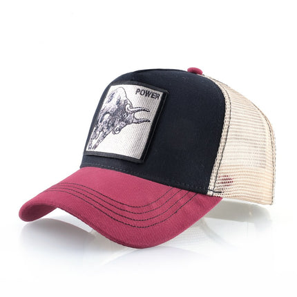 Breathable Mesh Trucker Cap with Animal Patch - Wnkrs