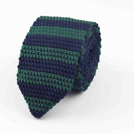 Knitted Striped Classic Men's Ties - Wnkrs