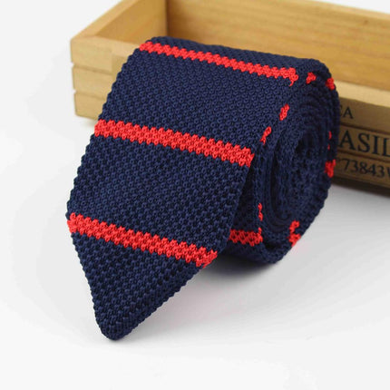 Knitted Striped Classic Men's Ties - Wnkrs