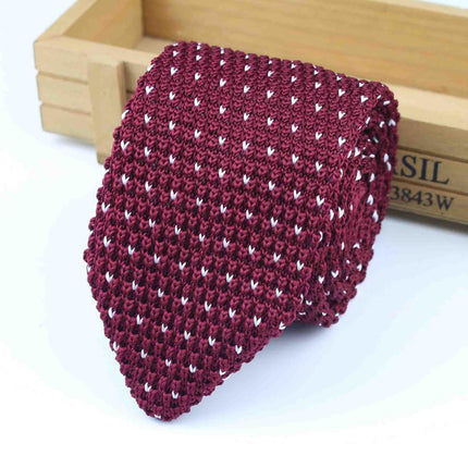 Knitted Striped Classic Men's Ties - Wnkrs