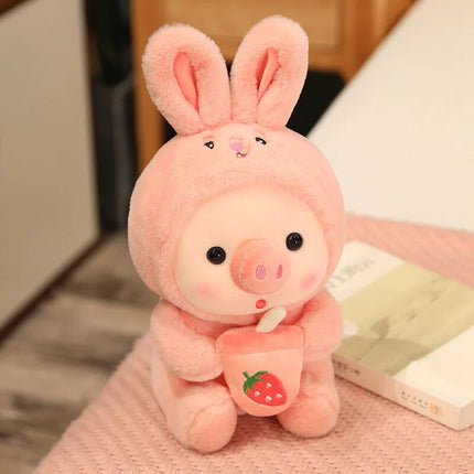 Peluche animal en forme de thé aux perles Kawaii - Cadeau de décoration pour la maison adorable