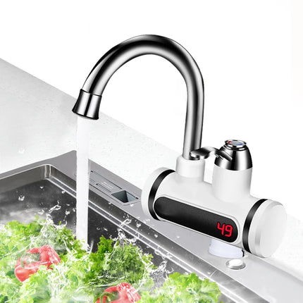 Kitchen Electric Water Tap  Water Heater Temperature Display Cold Heating Faucet Hot Water Faucet Heater - Wnkrs
