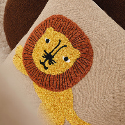 Cartoon Leopard Throw Pillow Living Room Sofa Case - Wnkrs