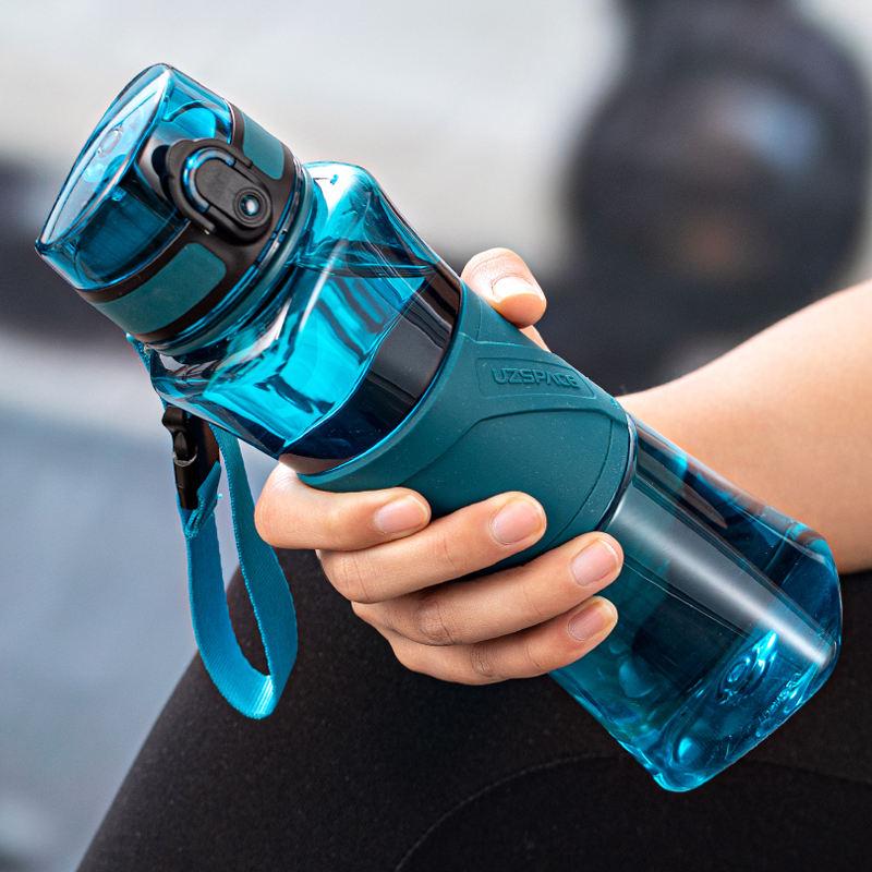 Wide-Mouth Protein Shaker and Water Bottle with Carry Ring