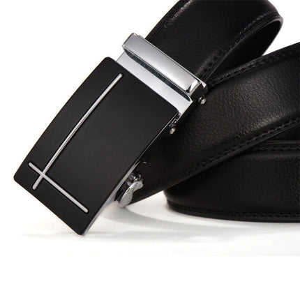 Men's Automatic Buckle Leather Belt - Wnkrs
