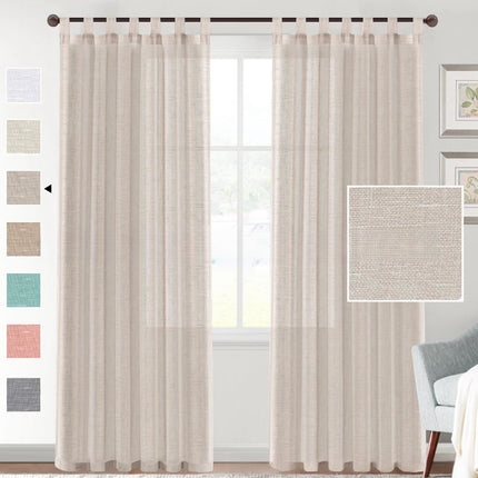Linen Yarn Curtain Transparent Window Screen - Wnkrs