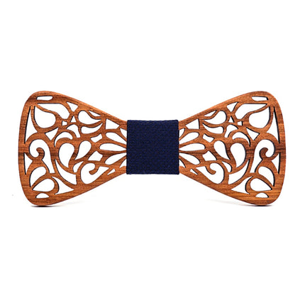 Men's Floral Wood Bow Tie - Wnkrs