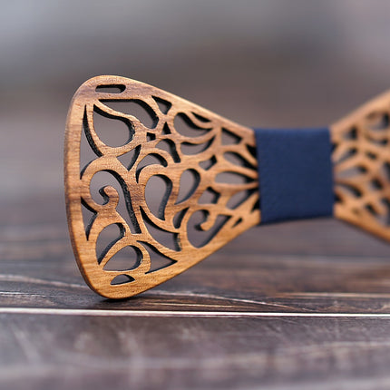 Men's Floral Wood Bow Tie - Wnkrs