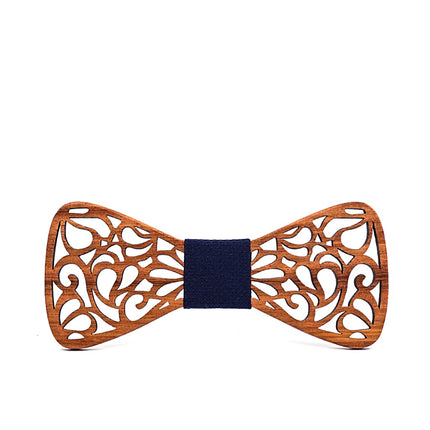 Men's Floral Wood Bow Tie - Wnkrs