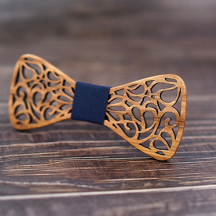 Men's Floral Wood Bow Tie - Wnkrs