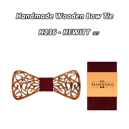 Men's Floral Wood Bow Tie - Wnkrs