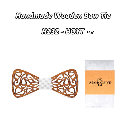 Men's Floral Wood Bow Tie - Wnkrs