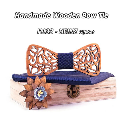 Men's Floral Wood Bow Tie - Wnkrs