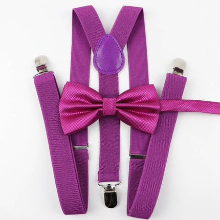 Men's and Kid's Elegant Braces and Bowtie Set - Wnkrs