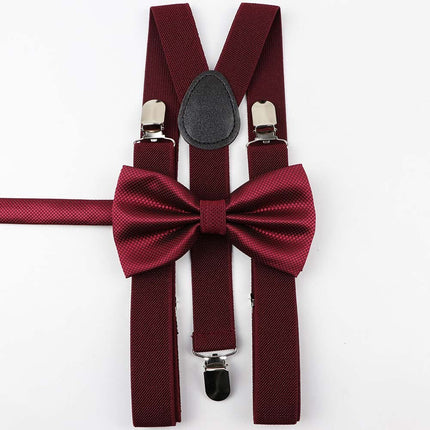 Men's and Kid's Elegant Braces and Bowtie Set - Wnkrs