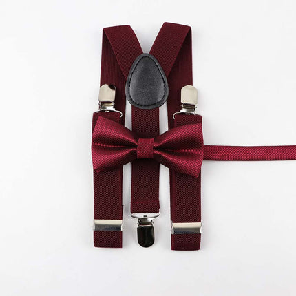Men's and Kid's Elegant Braces and Bowtie Set - Wnkrs