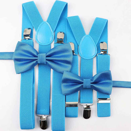Men's and Kid's Elegant Braces and Bowtie Set - Wnkrs