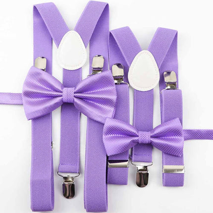 Men's and Kid's Elegant Braces and Bowtie Set - Wnkrs
