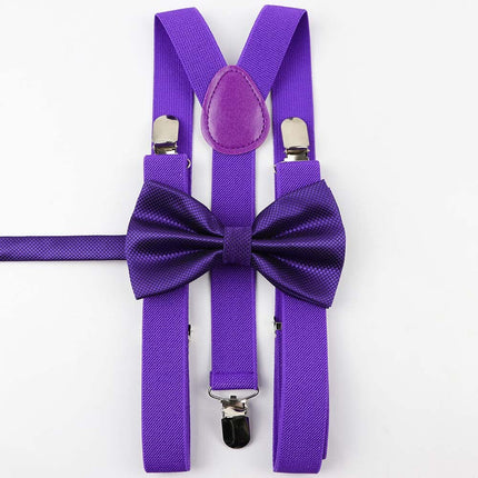 Men's and Kid's Elegant Braces and Bowtie Set - Wnkrs