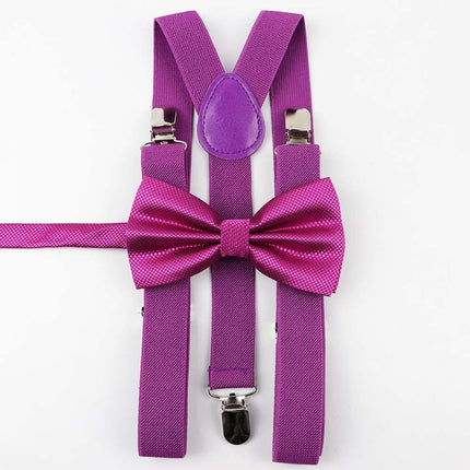 Men's and Kid's Elegant Braces and Bowtie Set - Wnkrs