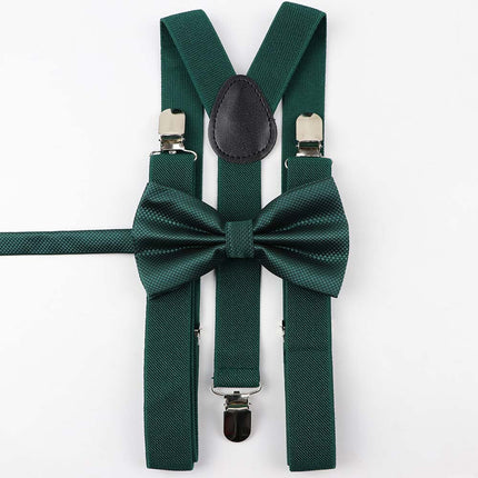 Men's and Kid's Elegant Braces and Bowtie Set - Wnkrs