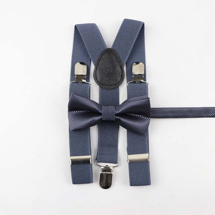 Men's and Kid's Elegant Braces and Bowtie Set - Wnkrs