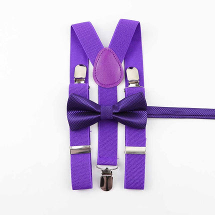 Men's and Kid's Elegant Braces and Bowtie Set - Wnkrs