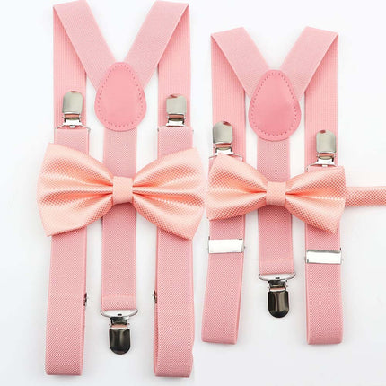 Men's and Kid's Elegant Braces and Bowtie Set - Wnkrs