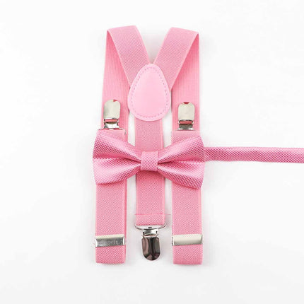 Men's and Kid's Elegant Braces and Bowtie Set - Wnkrs