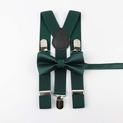 Men's and Kid's Elegant Braces and Bowtie Set - Wnkrs